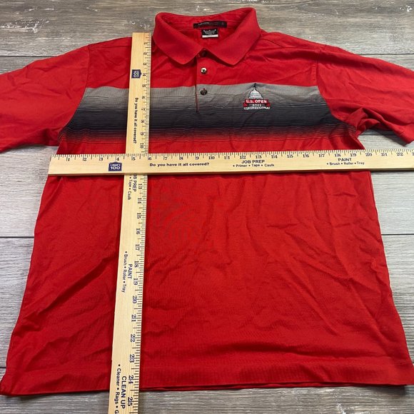 Nike Tiger Woods Collection Polo Red Medium M 2011 US Open Congressional - Picture 8 of 8